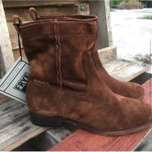 NWT Frye Suede Ankle Boots